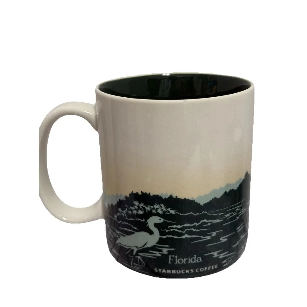 Starbucks 2009 Florida Global Collector Series State Coffee Mug Cup 16 Oz‎